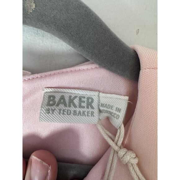 Baker by Ted Baker Pleated Scuba Dress Pink Girls Sz 8 $87 NWT - Picture 15 of 16